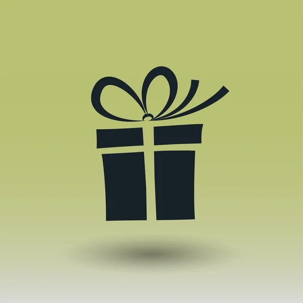 Pictografía del icono del concepto de regalo — Vector de stock