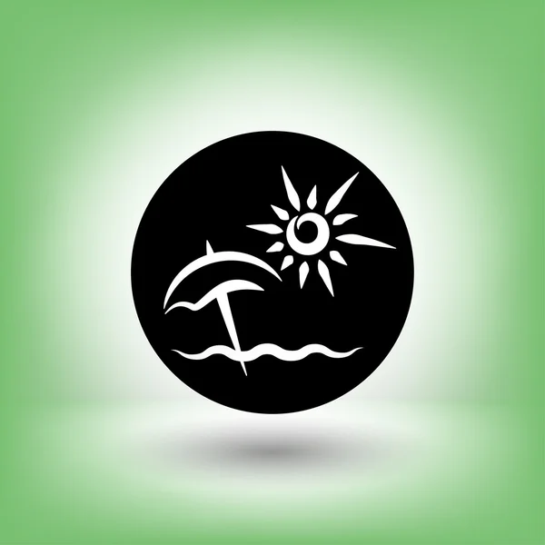 Pictogramme de l'icône concept vacances d'été — Image vectorielle