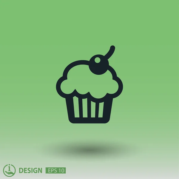 Pictografía del icono del concepto de pastel — Vector de stock