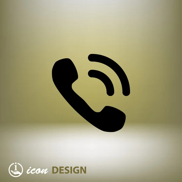 Pictogramme de l'icône de concept de téléphone — Image vectorielle