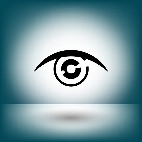 Piktogram, ikona koncepcja oko — Wektor stockowy