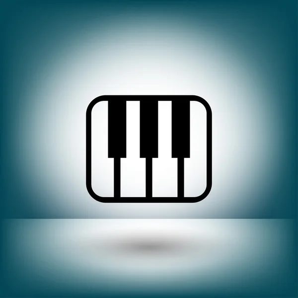 Piktogramm des Musik-Keyboard-Konzepts — Stockvektor