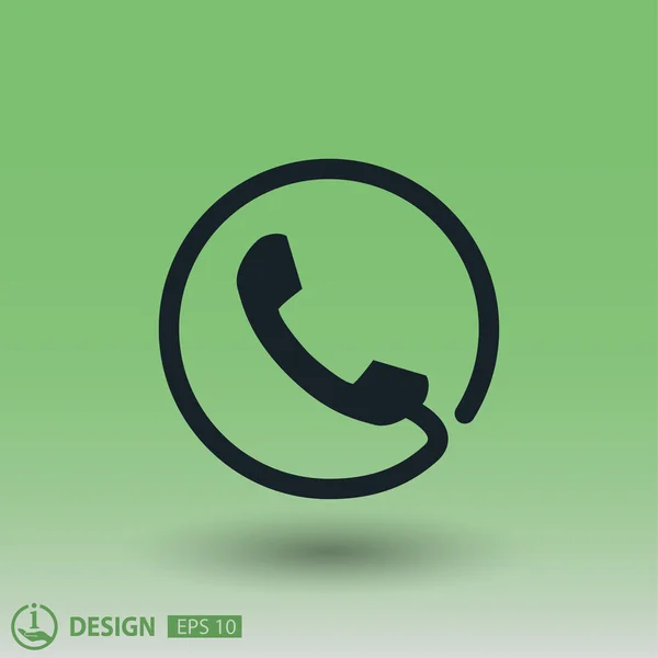 Pictograph of phone concept icon — Stock Vector
