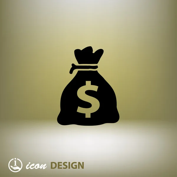 Pictograph of money concept icon — Stock Vector