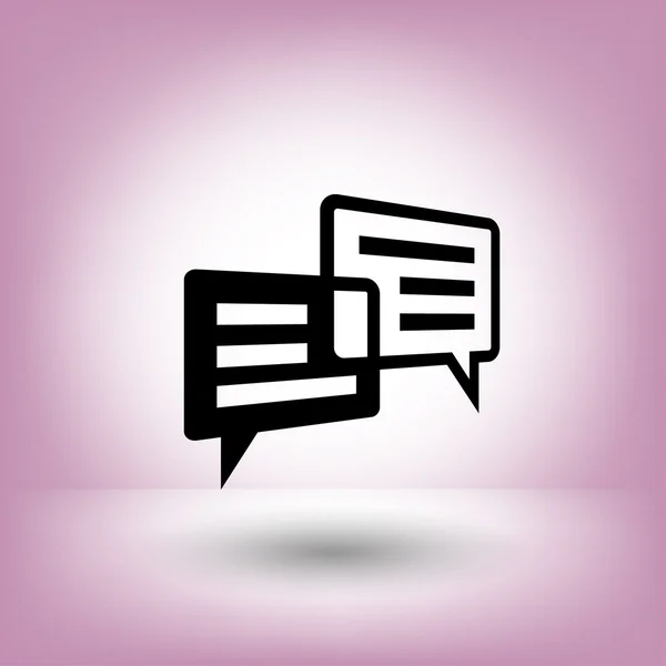 Pictograph van bericht of chat-pictogram — Stockvector