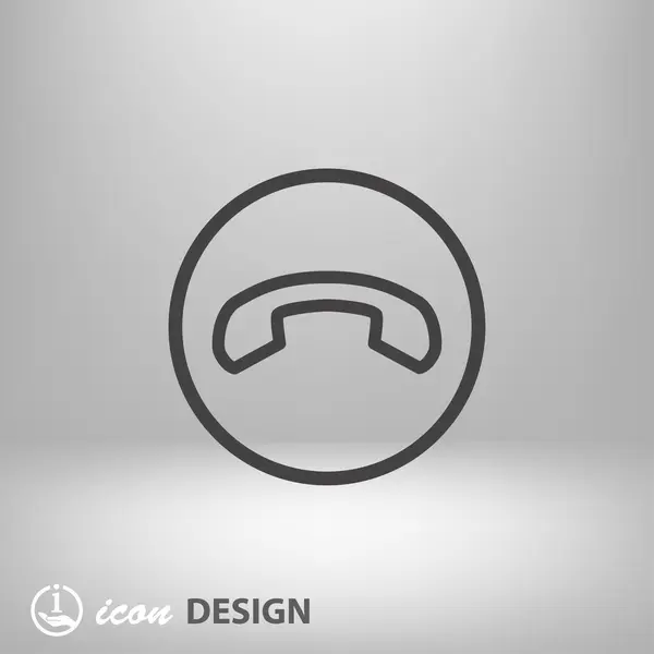 Pictogramme de l'icône de concept de téléphone — Image vectorielle