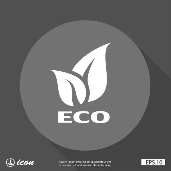 Pictograph of eco concept icon — Stock Vector