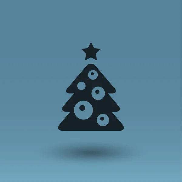 Pictograph van kerstboom concept pictogram — Stockvector