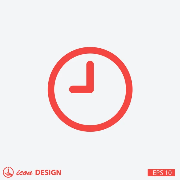 Pictograph of  clock concept icon — Stock Vector