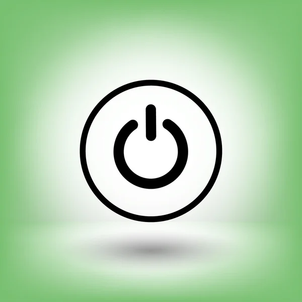 Pictograma do ícone do conceito de poder — Vetor de Stock