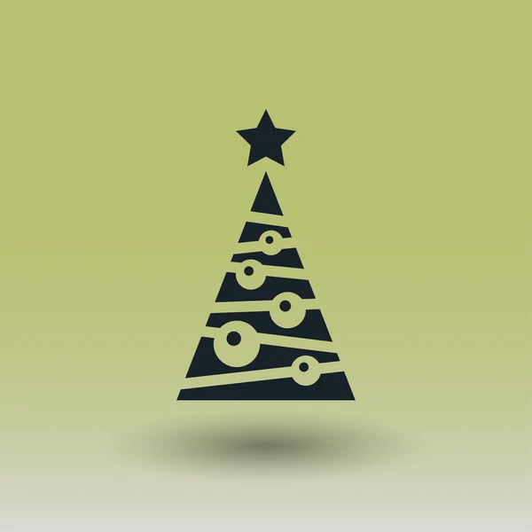 Pictogramme de l'icône conceptuelle de l'arbre de Noël — Image vectorielle