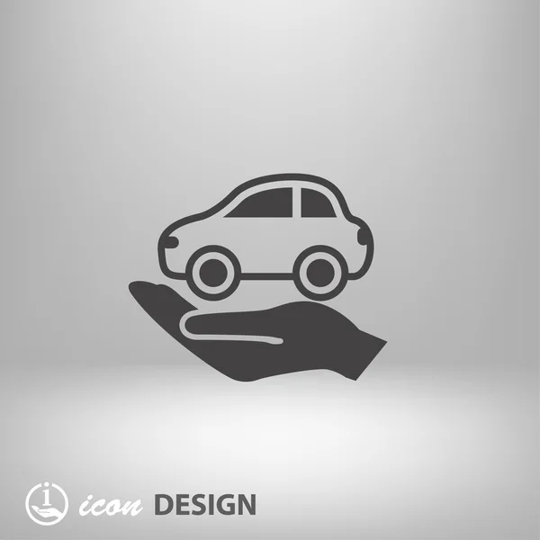 Pictogramme de l'icône de concept de voiture — Image vectorielle