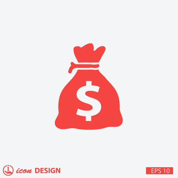 Pictograph of money concept icon — Stock Vector