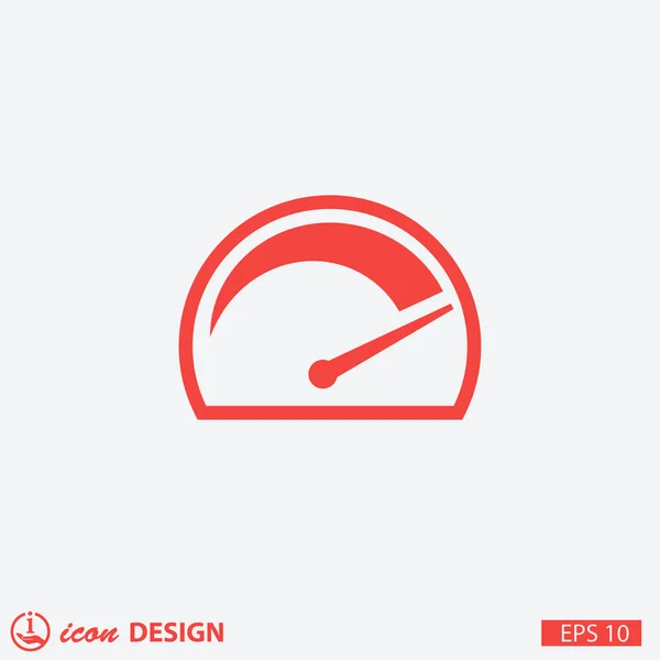 Pictograph för hastighetsmätare konceptet icon — Stock vektor