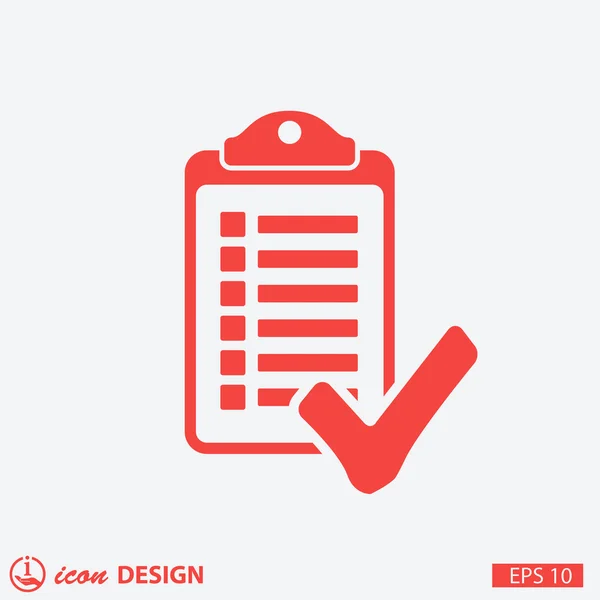 Pictograph van controlelijst concept pictogram — Stockvector