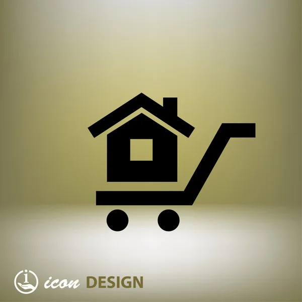 Pictograph van home concept pictogram — Stockvector