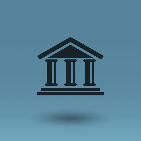 Pictograph van bank pictogram — Stockvector