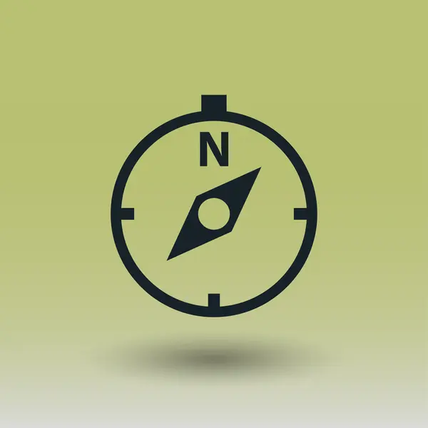 Pictograph ikon konsep kompas - Stok Vektor