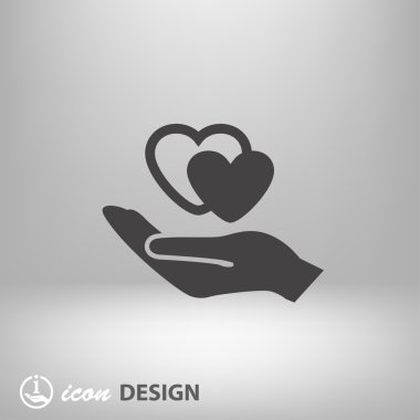 Ekibimizi kalp el kavramı simgesi