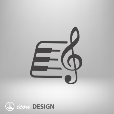 Ekibimizi müzik klavye kavramı simgesinin