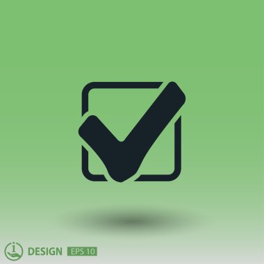 Ekibimizi onay işareti kavramı simgesinin