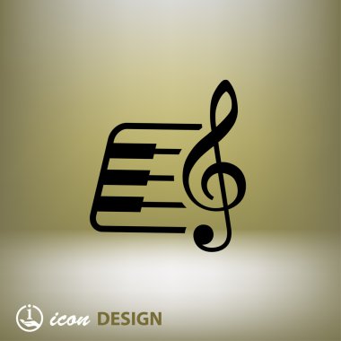 Ekibimizi müzik klavye kavramı simgesinin