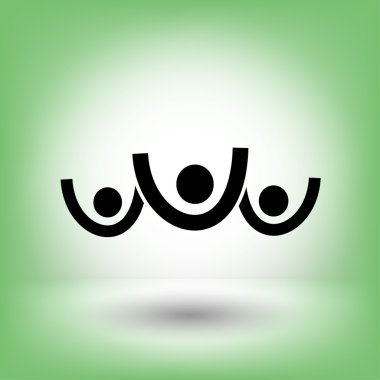 Ekibimizi başarı takım kavramı simgesinin