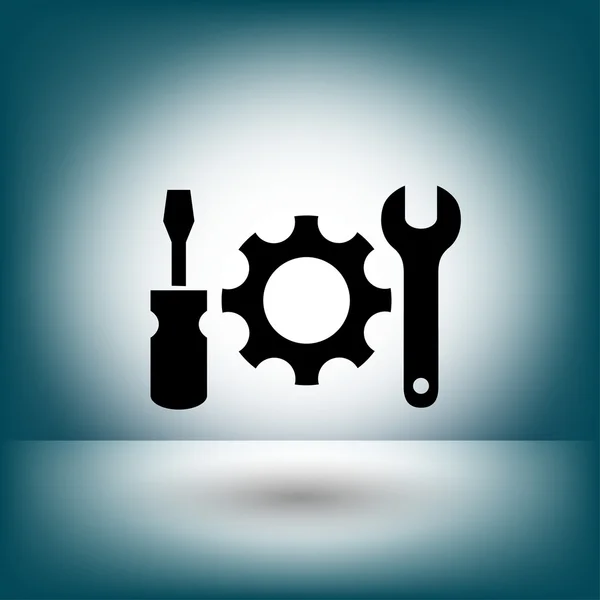 Pictograma do ícone do conceito de engrenagem —  Vetores de Stock