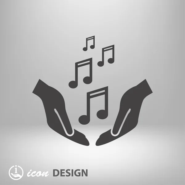 Pictogramme de la musique clavier concept icône — Image vectorielle