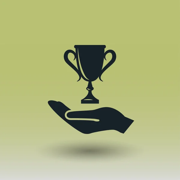 Piktogram ikona koncepcja Puchar Mistrzów — Wektor stockowy