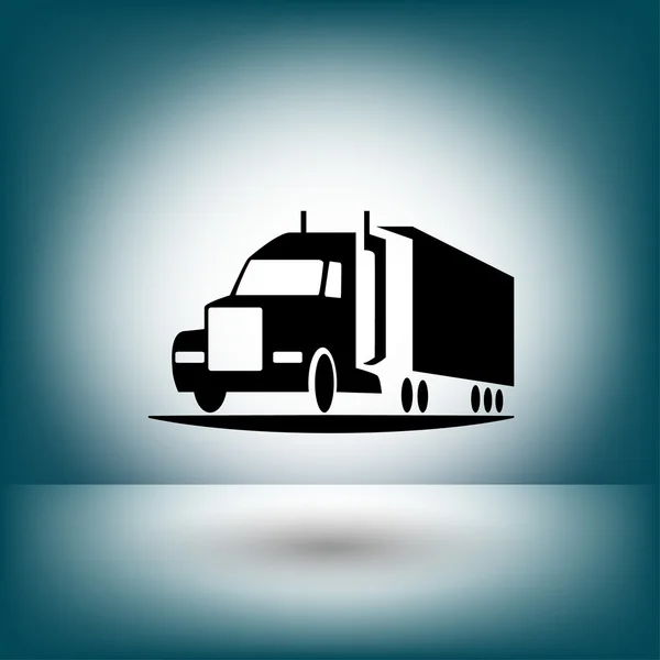 Pictogramme de l'icône concept de camion — Image vectorielle