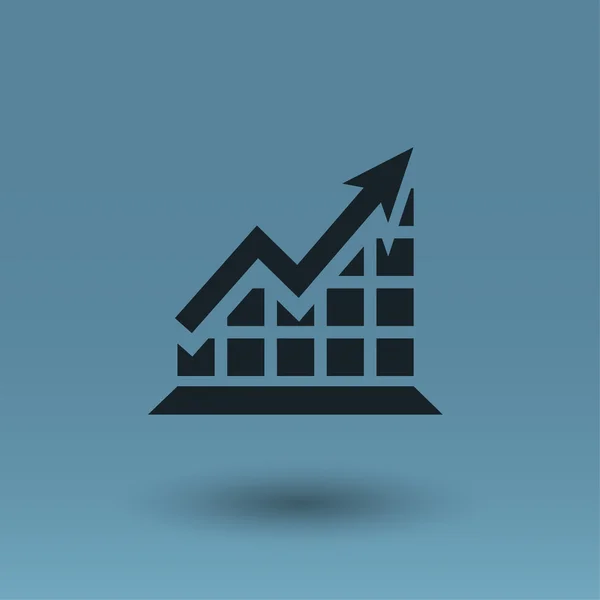 Pictografía del icono del gráfico — Vector de stock