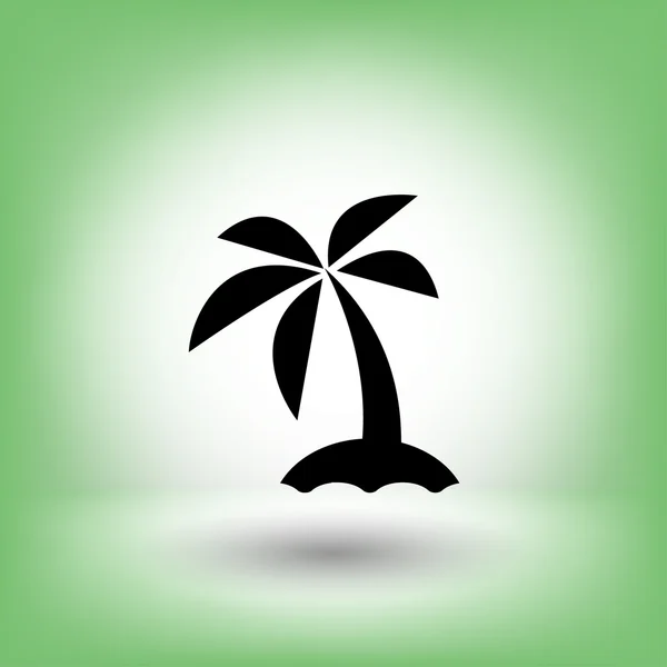 島コンセプト アイコンの絵文字 — ストックベクタ