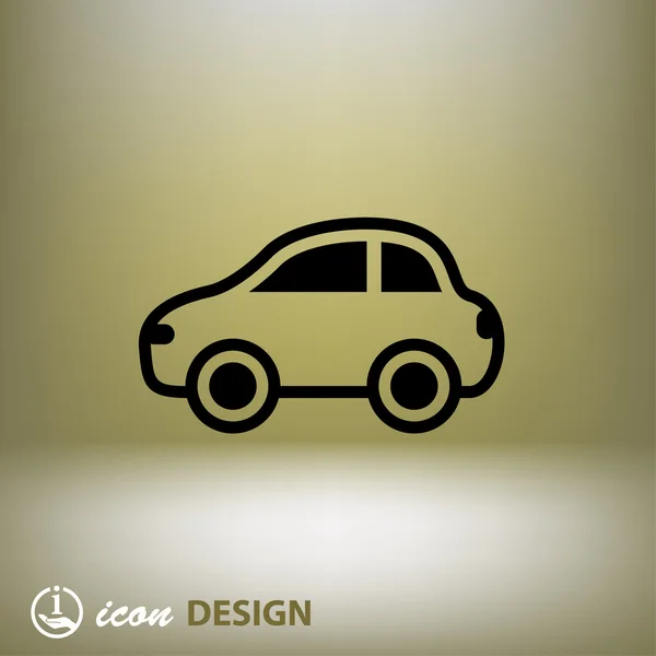 Pictograph do ícone conceito do carro — Vetor de Stock