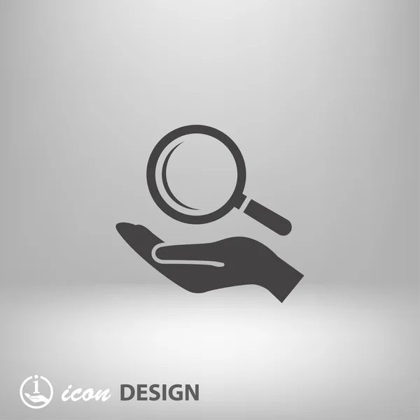 Pictograph ikon konsep pencarian - Stok Vektor