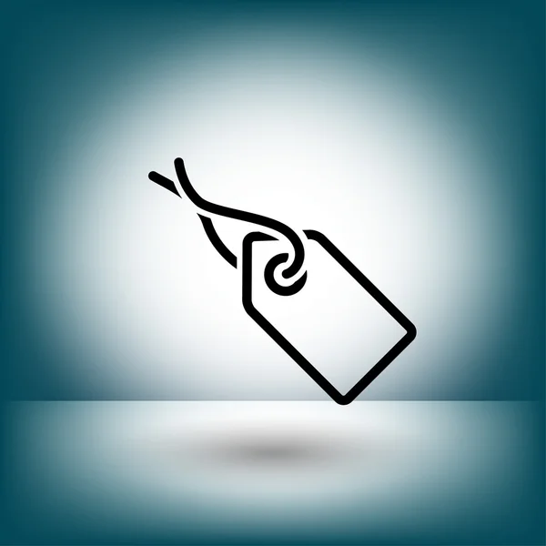 Pictogramme de l'icône concept tag — Image vectorielle