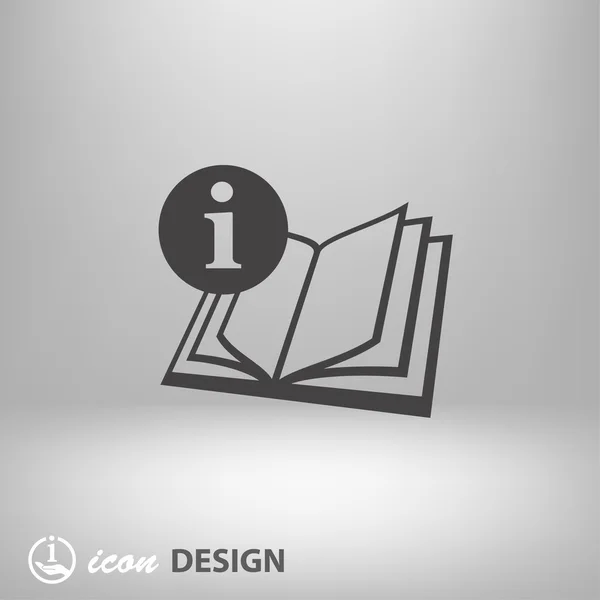 Pictogramme de l'icône concept du livre — Image vectorielle
