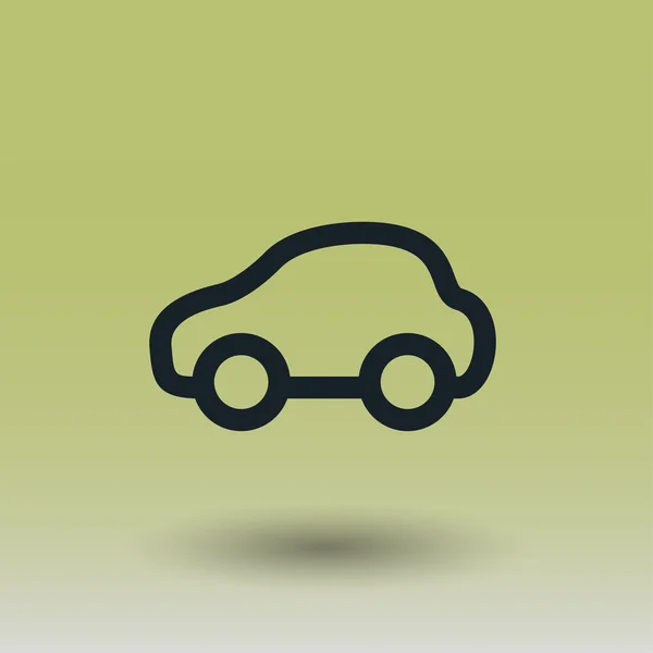 Pictografía del icono del concepto de coche — Vector de stock