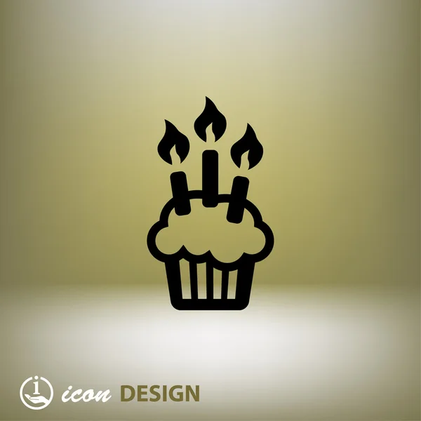 Ikona ikony koncept dort — Stockový vektor