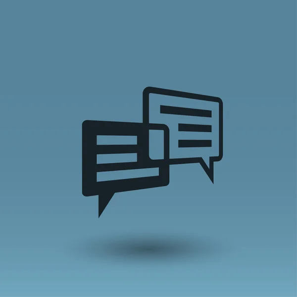 Pictograph van bericht of chat-pictogram — Stockvector