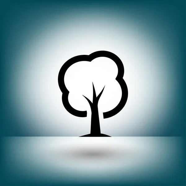 Pictogramme de l'icône de concept d'arbre — Image vectorielle