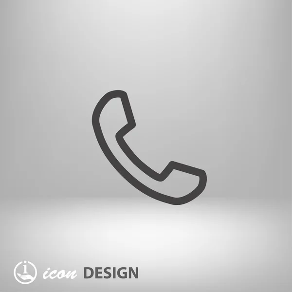 Pictogramme de l'icône de concept de téléphone — Image vectorielle