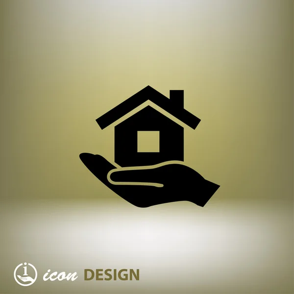 Εικονόγραμμα του εικονιδίου home concept — Διανυσματικό Αρχείο
