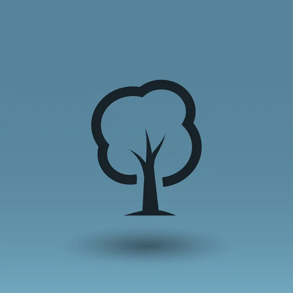 Pictografía del icono del concepto de árbol — Vector de stock