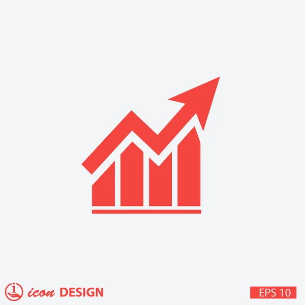 Iş grafik düğmesini — Stok Vektör