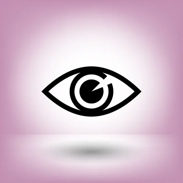 Pictograph av konceptet ögonikonen — Stock vektor