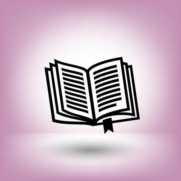 Pictograph van boekpictogram concept — Stockvector