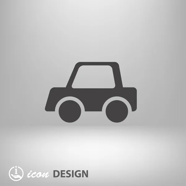 Pictografía del icono del concepto de coche — Vector de stock