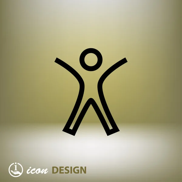 Pictogramme de l'icône concept de l'équipe de succès — Image vectorielle