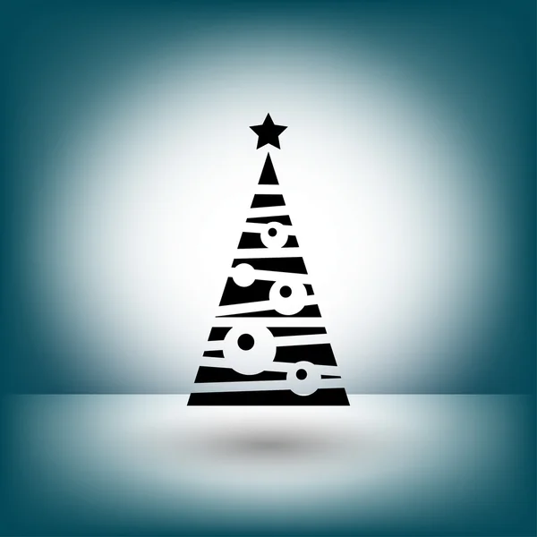 Pictograph van kerstboom concept pictogram — Stockvector